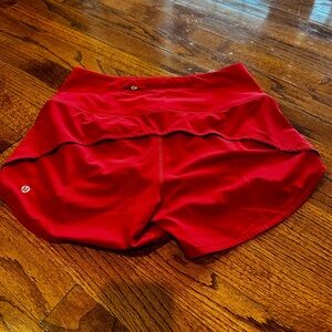 Lululemon Speed Up High Rise Lined Short 4”